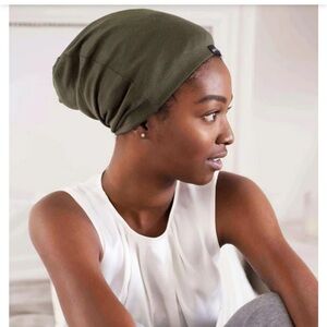 Satin lined Olive green hat
